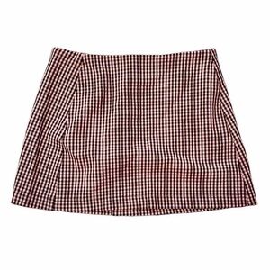 Urban Outfitters Cooperative Pink and Black Gingham Checkered Mini Skirt, Size S